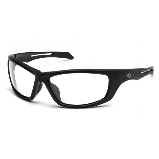 Pyramex VGSB1310T Howitzer - Clear Anti-Fog Lens Safety Glasses with Black Frame