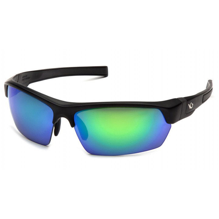 Pyramex VGSB331 Venture Gear - Tensaw -Black Fr/ Green Mirror Polarized Lens