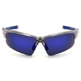 Pyramex VGSC1665T Venture Gear - Ice Blue Mirror Lens Safety Glasses with Clear/Blue Frame - 2