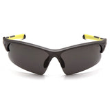 Pyramex VGSGMV1620T Venture Gear Gun Metal Hi-Vis Yellow Frame/Gray Anti-Fog Lens - 2