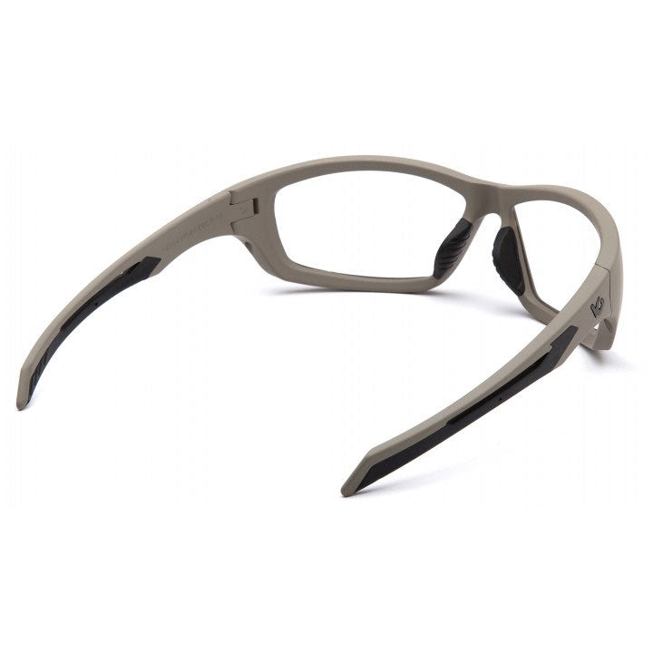 Pyramex VGST1310T Howitzer - Clear Anti-Fog Lens Safety Glasses with Tan Frame - 4