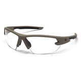 Pyramex VGST1410T Semtex 2.0 - Clear Anti-Fog Lens Safety Glasses with Tan Frame