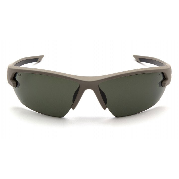 Pyramex VGST1422T Semtex 2.0 - Tan Frame/Forest Gray Anti-Fog Lens - 2