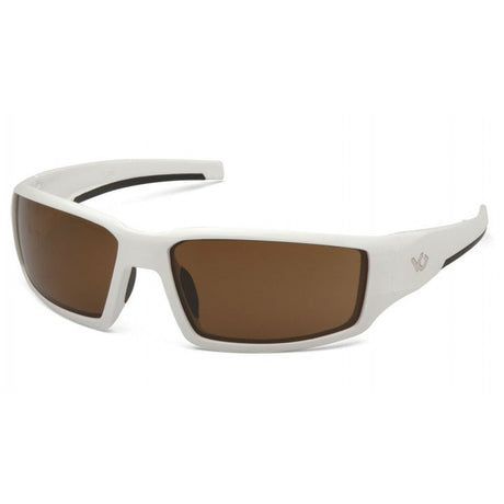 Pyramex VGSW518T Venture Gear - Pagosa - White Frame/Bronze Anti-Fog Lens