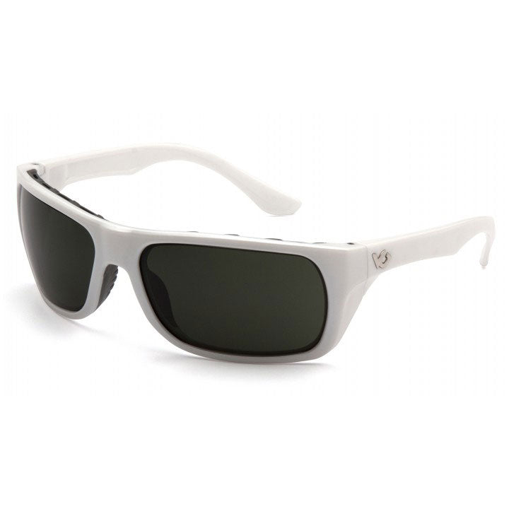 Pyramex VGSW922T Venture Gear - Vallejo - White Frame/Forest Gray Lens