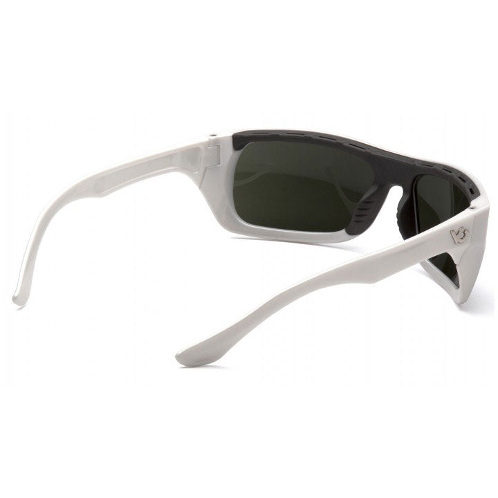 Pyramex VGSW922T Venture Gear - Vallejo - White Frame/Forest Gray Lens - 4