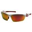 Pyramex VGSWR351 Venture Gear -Tensaw -White Frame/Sky Red Mirror Polarized Lens