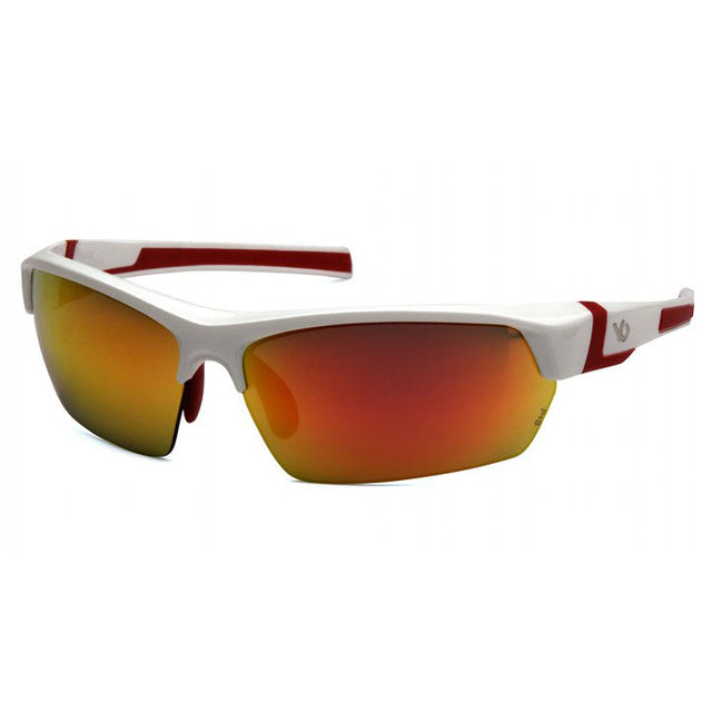 Pyramex VGSWR351 Venture Gear -Tensaw -White Frame/Sky Red Mirror Polarized Lens