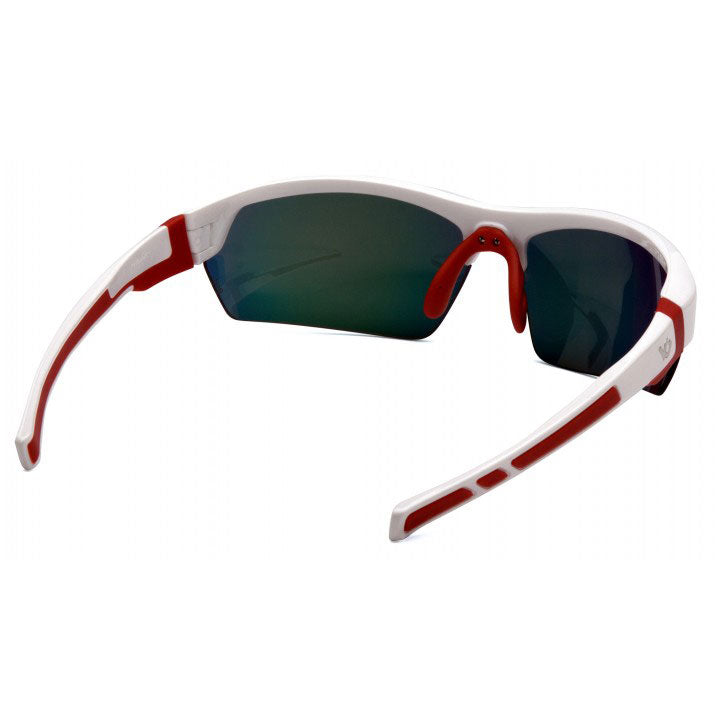 Pyramex VGSWR351 Venture Gear -Tensaw -White Frame/Sky Red Mirror Polarized Lens - 4