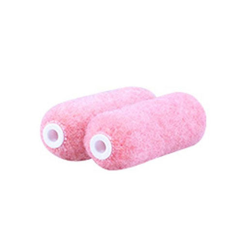 Quali-Tech 4EAP038D 4" x 3/8" Pink Polyester Mini Paint Roller Covers, 2/Pack