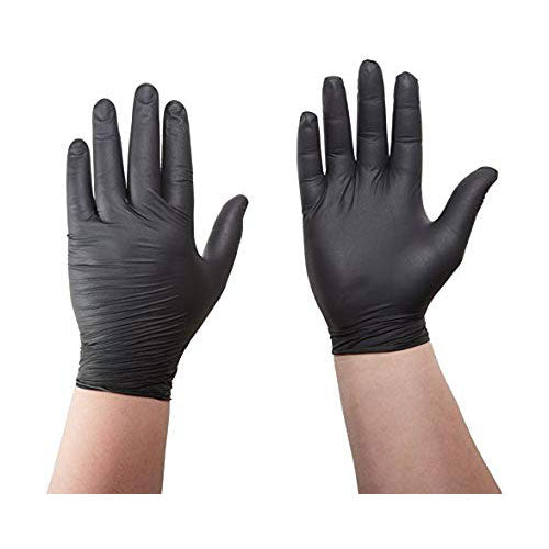 R3 Safety FLEX MK-296-L Microflex Black Disposable Gloves, Latex&Powder-Free, Large - 2