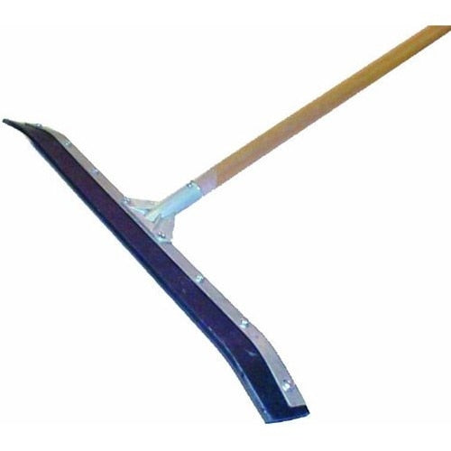 MarshallTown RED700247 25700 - 24" Curved Blade Floor Squeegee w/60" Wood Hndl.