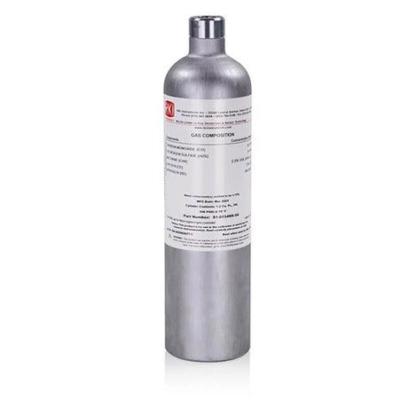 RKI 81-0154RK-04 4-Gas Calibration Gas Mixture for GX-3R H2S 25 ppm CO 50 ppm CH4 50 Percent LEL O2 12 Percent in N2 (34 Liter)
