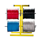 Rack-A-Tiers 11655 Collapsible Wire Dispenser for up to 6 Reels 8" x 9" - 2