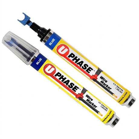 Rack-A-Tiers 52490YW U-Phase Wire Marker - Yellow (4 Pack)