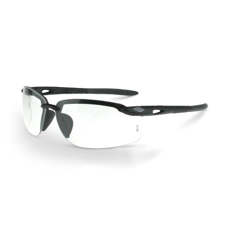 Radians 1224W Crossfire ES5W Safety Eyewear- Clear / Matte Black