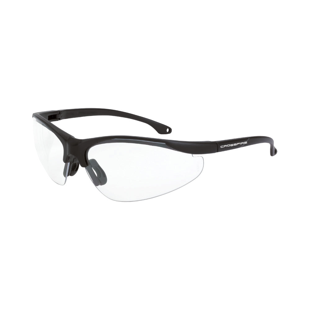 Radians 1734 Crossfire Brigade Safety Eyewear - Matte Black / Clear