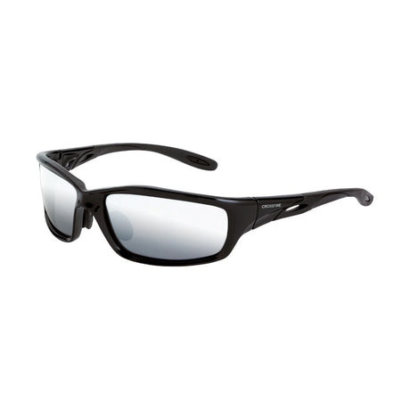 Crossfire Infinity - Silver mirror lens / Shiny black frame