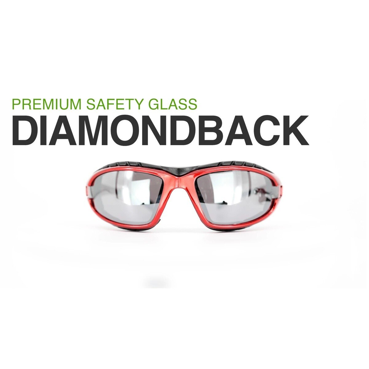 Radians 2724 AF Diamond Back Foam Lined Safety Glasses Matte Black Frame Clear Anti-Fog Lens - 2