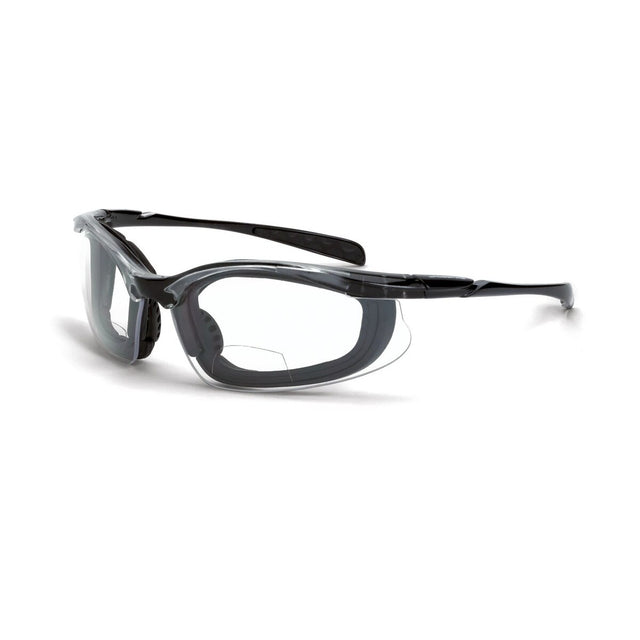 Radians 84425 Crossfire Concept Reader 2.5 Diopter Foam-Lined Magnifier Safety Glasses