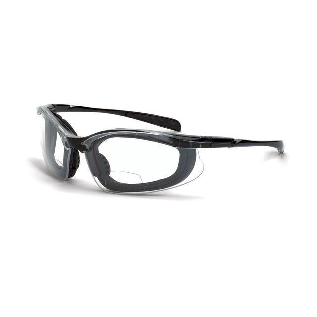 Radians 84425 Crossfire Concept Reader 2.5 Diopter Foam-Lined Magnifier Safety Glasses