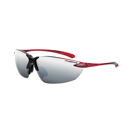 Crossfire Sniper Silver mirror lens, Shiny black/burgundy