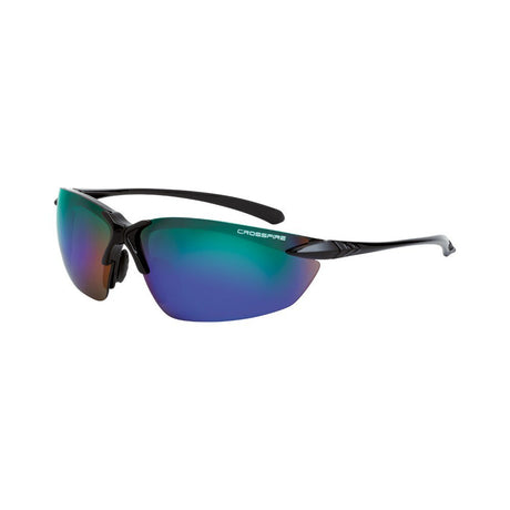 Crossfire Sniper - Emerald mirror lens / Shiny black frame