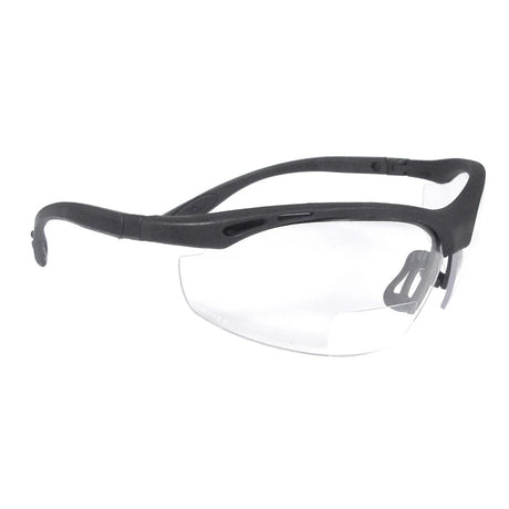 Radians CH1-115 Cheaters Magnifier Safety Eyewear with Black Frame and Clear 1.5 Diopter Lens