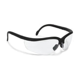Radians JR0110ID Journey Safety Glasses with Clear Polycarbonate Lenses and Black Frame