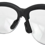Radians JR0110ID Journey Safety Glasses with Clear Polycarbonate Lenses and Black Frame - 4