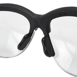Radians JR0110ID Journey Safety Glasses with Clear Polycarbonate Lenses and Black Frame - 4