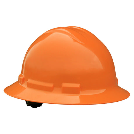 Radians QHP4-ORANGE Quartz Full Brim Hard Hat, Orange