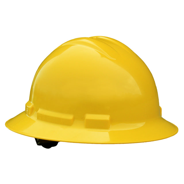 Radians QHP4-YELLOW Quartz Full Brim Hard Hat, Yellow