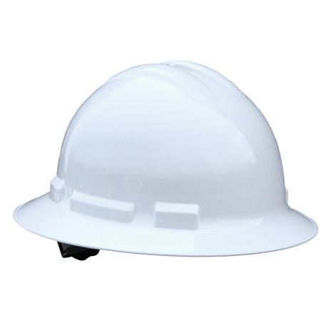 Radians QHR4-White White 4 Point Ratcheting Full Brim Hard Hat