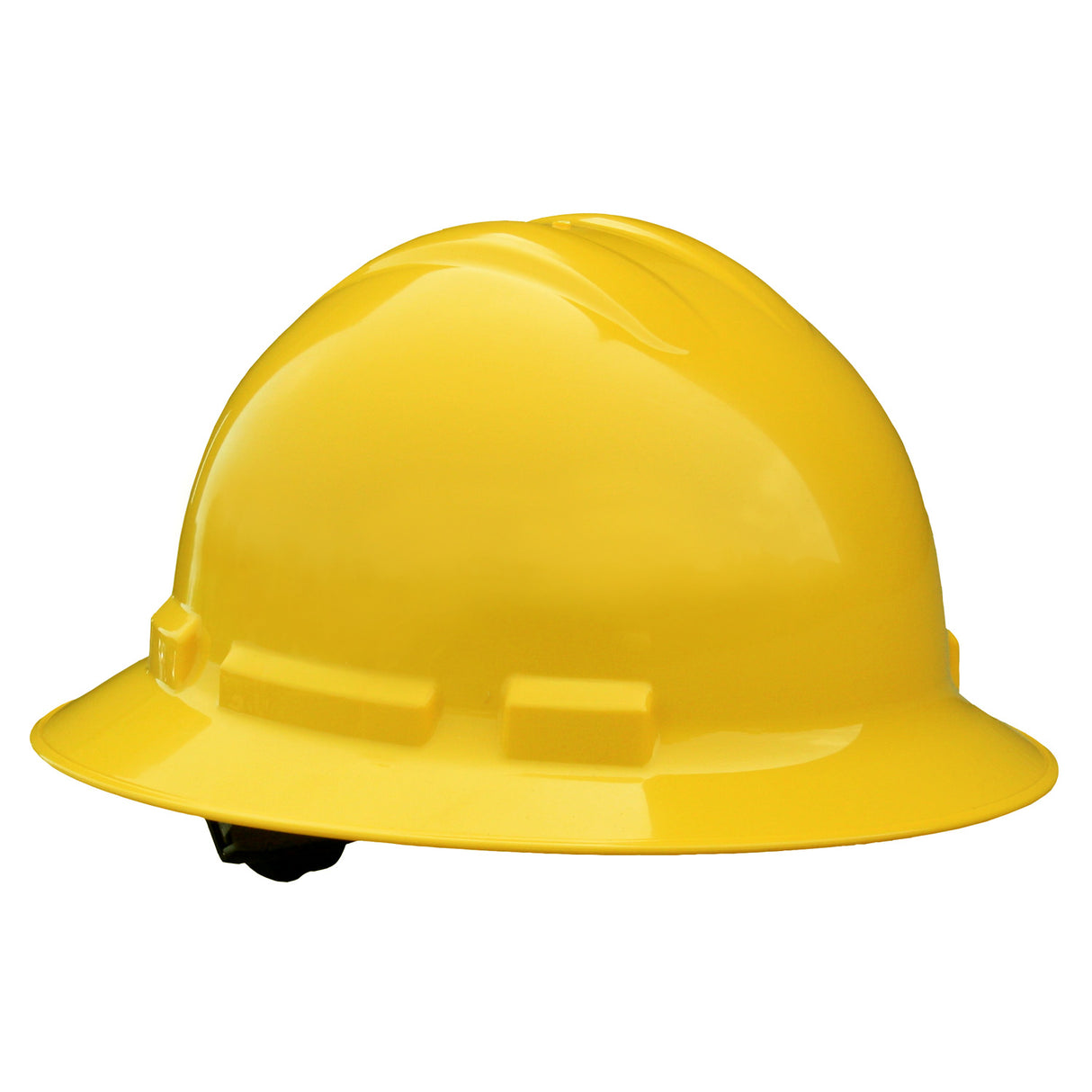 Radians QHR4-YELLOW Yellow 4 Point Ratcheting Full Brim Hard Hat