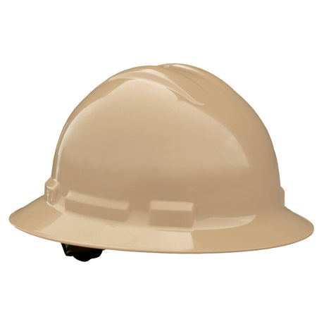 Radians QHR6-TAN Tan 6 Point Ratcheting Full Brim Hard Hat