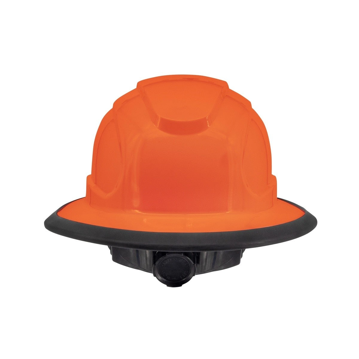 Radians RHJ6-ORANGE-HV High Viz Orange 6 Point Ratcheting Full Brim Hard Hat - 5