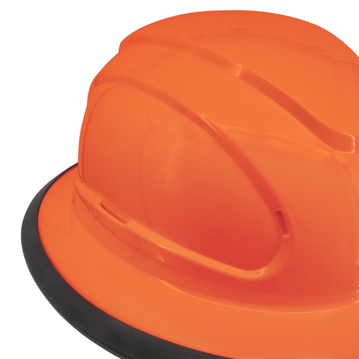Radians RHJ6-ORANGE-HV High Viz Orange 6 Point Ratcheting Full Brim Hard Hat - 7