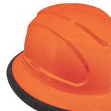 Radians RHJ6-ORANGE-HV High Viz Orange 6 Point Ratcheting Full Brim Hard Hat - 7