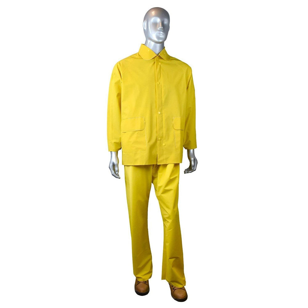 Radians RS01-NSYV-2X .35mm PVC/POLY Three-Piece Rain Suit
