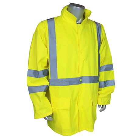 Radians RW10-3S1Y-3X 3X Class 3 Lightweight Rain Jacket - Green