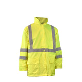 Radians RW11-3ZGR-XL Waterproof Lightweight Packable Raincoat, Green, Size XL