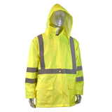 Radians RW11-3ZGR-XL Waterproof Lightweight Packable Raincoat, Green, Size XL - 2