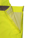 Radians RW30-ES1Y-L Large Class E General Purpose Rain Bibs - Green - 3