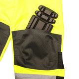 Radians RW32-EZ1Y-5X 5X Class E Heavy Duty Rain Bibs - Green - 5