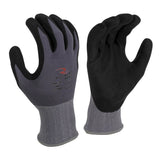 Radians RWG13XL 15 Gauge Gray Nylon Spandex Foam Nitrile Gripper Gloves XL