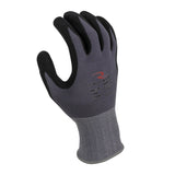 Radians RWG13XL 15 Gauge Gray Nylon Spandex Foam Nitrile Gripper Gloves XL - 2