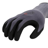 Radians RWG13XL 15 Gauge Gray Nylon Spandex Foam Nitrile Gripper Gloves XL - 4