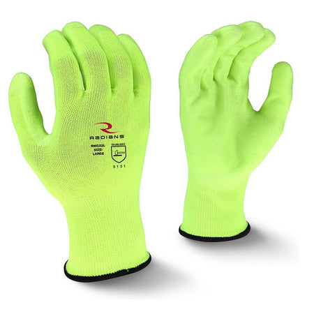 Radians RWG22M 13 Gauge High Visibility Work Glove, Medium