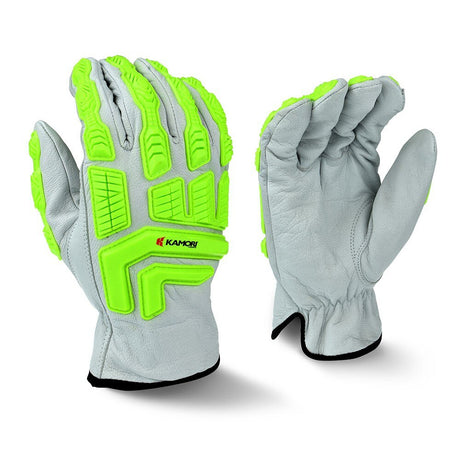 Radians RWG51L Goat Leather Driver with TPR Gloves, L